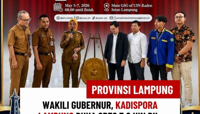 Wakili Gubernur, Kadispora Lampung Buka SPEC 7.0 UIN RIL, Dorong Pemuda Siap Hadapi Masa Depan Berkelanjutan
