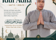 Pimpinan Redaksi Lampung Wah Sampaikan Ucapan Selamat Hari Raya Idul Adha 1447 H/2026 M