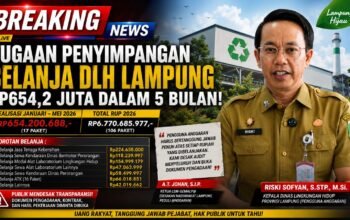 REALISASI BELANJA DLH LAMPUNG RP654,2 JUTA DALAM LIMA BULAN JADI SOROTAN, PENGGUNA ANGGARAN DIDESAK BUKA DOKUMEN PENGADAAN