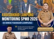 Kadisdikbud Lampung Monitoring Pelaksanaan SPMB 2026 di SMKN 7 Bandar Lampung