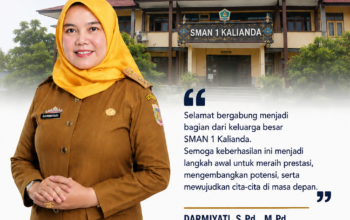 Kepala SMAN 1 Kalianda Darmiyati Sampaikan Ucapan Selamat kepada Peserta Didik Baru yang Lolos SPMB 2026