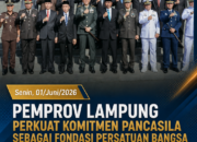 PEMPROV LAMPUNG TEGASKAN SEMANGAT PERSATUAN DALAM PERINGATAN HARI LAHIR PANCASILA 2026