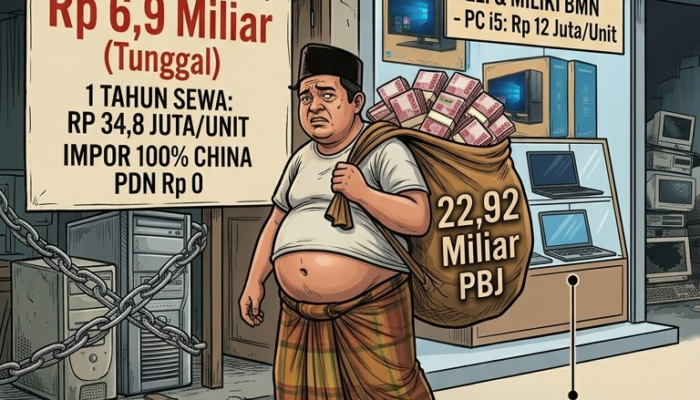 UIN RADEN INTAN: RP 9,82 MILIAR CUMA UNTUK SEWA KOMPUTER