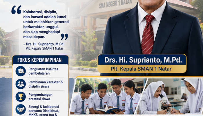Drs. Hi. Suprianto, M.Pd. Perkuat Sinergi Pendidikan di SMAN 1 Natar, Selaraskan Kebijakan Disdikbud Lampung