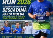 HADIRI KRAKATAU RUN 2026, SEKRETARIS DPRD LAMPUNG DESCATAMA PAKSI MOEDA PERKUAT DUKUNGAN TERHADAP AGENDA PARIWISATA DAERAH