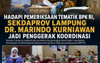 Hadapi Pemeriksaan Tematik BPK RI, Sekdaprov Lampung Dr. Marindo Kurniawan Jadi Penggerak Koordinasi
