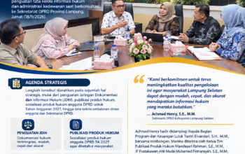 Achmad Henry Tak Sekadar Konsultasi, Sekwan Lampung Selatan Bidik Penguatan JDIH dan Transparansi
