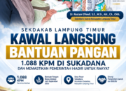 Sekdakab Lampung Timur Kawal Langsung Bantuan Pangan 1.088 KPM di Sukadana dan Memastikan Pemerintah Hadir untuk Rakyat
