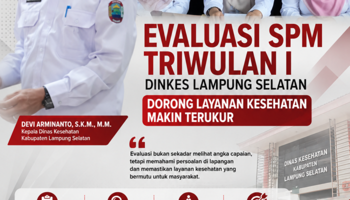 Evaluasi SPM Triwulan I, Devi Arminanto Dorong Layanan Kesehatan Lampung Selatan Makin Terukur