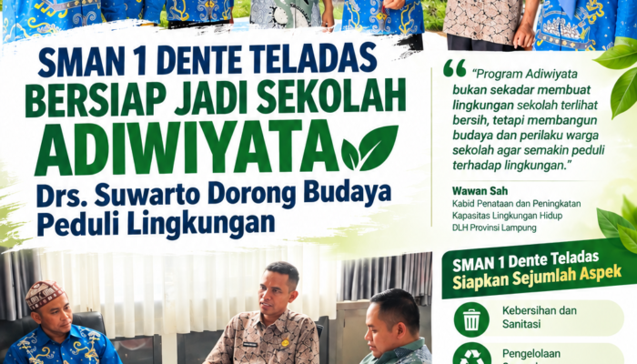 SMAN 1 Dente Teladas Bersiap Jadi Sekolah Adiwiyata, Drs. Suwarto Dorong Budaya Peduli Lingkungan