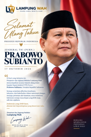 Selamat Ulang Tahun kepada Presiden Prabowo Subianto 17 OKTOBER 2026