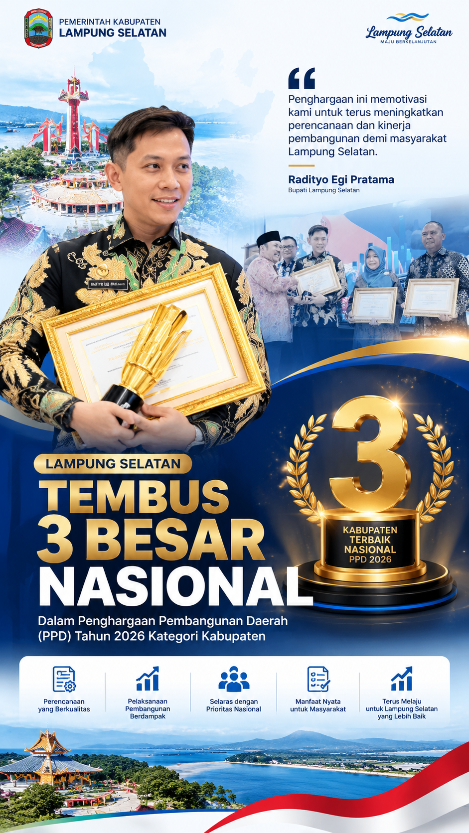 Tembus 3 Besar Nasional, Lampung Selatan Buktikan Kualitas di PPD 2026