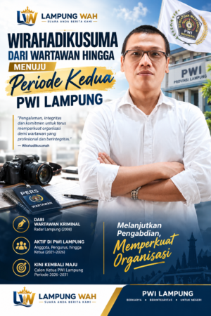 Wirahadikusuma : Dari Wartawan Hingga Menuju Periode Kedua PWI Lampung