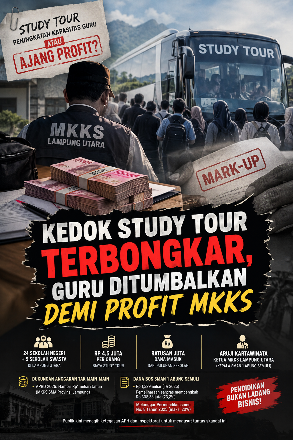 Kedok Study Tour Terbongkar, Guru Ditumbalkan Demi Profit