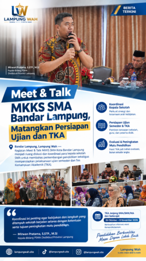 Meet & Talk MKKS SMA Bandar Lampung, Matangkan Persiapan Ujian dan TKA